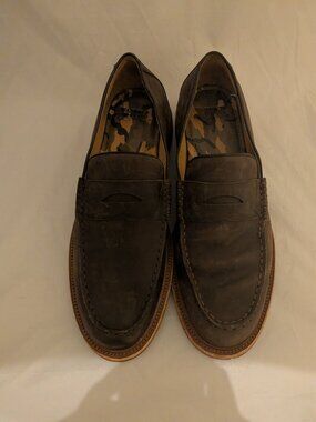 Warfield & Grand Brown Suede Penny Loafers Mens 12 Slip On Shoes